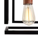 Ver imagem 5 de Kit 3 Pendente Infinity Poptem Cubo Aluminio Preto e Cobre Luminária Lustre 20cm Sala