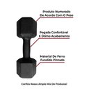 Ver imagem 3 de Par de Halter Sextavado Pintado 10kg Academia Treino Fitness