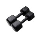 Ver imagem 1 de Par de Halter Sextavado Pintado 10kg Academia Treino Fitness