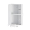 Ver imagem 2 de Armário Aéreo Celeste Kappesberg 100% Mdf 1 Porta Branco/nogueira 40cm