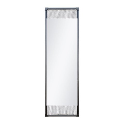 Espelho Decorativo de Chão Industrial Multi Preto 153x43cm Retangular