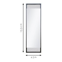 Espelho Decorativo de Chão Industrial Multi Preto 153x43cm Retangular - 4