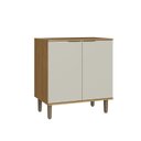Ver imagem 2 de Balcão 2 Portas 80cm com Tampo Florença Marrom/Marromle/Sabbia