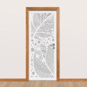 Ver imagem 2 de Adesivo de Porta - Relevo Floral 4 Dekalque 73x213