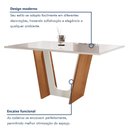 Ver imagem 3 de Conjunto Sala de Jantar Mesa Tampo Dakota Plus Vidro 160x80cm com 6 Cadeiras Luisa Yescasa