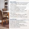 Conjunto Sala de Jantar Mesa Tampo Dakota Plus Vidro 160x80cm com 6 Cadeiras Luisa Yescasa  - 13
