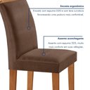 Ver imagem 6 de Conjunto Sala de Jantar Mesa Tampo Dakota Plus Vidro 160x80cm com 6 Cadeiras Luisa Yescasa