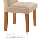 Ver mais imagens de Conjunto Sala de Jantar Mesa Tampo Dakota Plus Vidro 160x80cm com 6 Cadeiras Luisa Yescasa