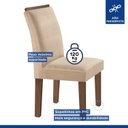 Ver imagem 6 de Conjunto Sala de Jantar Mesa Tampo Dakota Plus 160x80cm com 6 Cadeiras Luisa Yescasa 