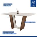 Ver imagem 7 de Conjunto Sala de Jantar Mesa Tampo Dakota Plus 160x80cm com 6 Cadeiras Luisa Yescasa 