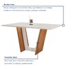 Conjunto Sala de Jantar Mesa Tampo Dakota Plus 160x80cm com 6 Cadeiras Luisa Yescasa  - 4