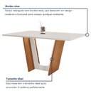 Ver imagem 5 de Conjunto Sala de Jantar Mesa Tampo Dakota Plus 160x80cm com 6 Cadeiras Luisa Yescasa