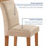 Conjunto Sala de Jantar Mesa Tampo Dakota Plus 160x80cm com 6 Cadeiras Luisa Yescasa  - 6
