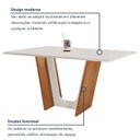 Ver mais imagens de Conjunto Mesa de Jantar 6 Cadeiras MDF Plus 160x80cm Luisa Yescasa Off White Cinamomo