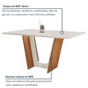 Ver imagem 7 de Conjunto Mesa de Jantar 6 Cadeiras MDF Plus 160x80cm Luisa Yescasa Off White Cinamomo