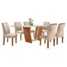 Conjunto Sala de Jantar Mesa Tampo Dakota Plus 160x80cm com 6 Cadeiras Luisa Yescasa  - 14