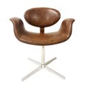 Ver imagem 1 de Cadeira Tulipa Cor Whisky Giratória Base Alumínio