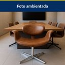 Ver imagem 3 de Cadeira Tulipa Cor Whisky Giratória Base Alumínio