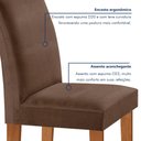 Ver imagem 6 de Conjunto Sala de Jantar Mesa Tampo Dakota Plus Vidro 120x80cm com 4 Cadeiras Luisa Yescasa