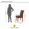 Conjunto Sala de Jantar Mesa Tampo Dakota Plus Vidro 120x80cm com 4 Cadeiras Luisa Yescasa  - 10