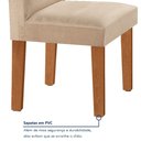 Ver mais imagens de Conjunto Sala de Jantar Mesa Tampo Dakota Plus Vidro 120x80cm com 4 Cadeiras Luisa Yescasa