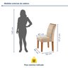 Conjunto Sala de Jantar Mesa Tampo Dakota Plus Vidro 120x80cm com 4 Cadeiras Luisa Yescasa  - 10