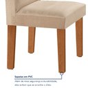 Ver imagem 7 de Conjunto Sala de Jantar Mesa Tampo Dakota Plus Vidro 120x80cm com 4 Cadeiras Luisa Yescasa 