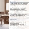 Conjunto Sala de Jantar Mesa Tampo Dakota Plus Vidro 160X80cm com 6 Cadeiras Laura Yescasa  - 15