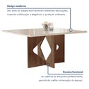 Ver imagem 3 de Conjunto Sala de Jantar Mesa Tampo Dakota Plus Vidro 160X80cm com 6 Cadeiras Laura Yescasa