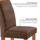 Ver imagem 6 de Conjunto Sala de Jantar Mesa Tampo Dakota Plus Vidro 160x80cm com 6 Cadeiras Laura Yescasa