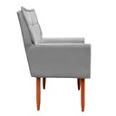 Ver imagem 4 de Poltrona Decorativa Luna Suede Cinza - Dominic Decor