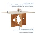 Ver imagem 2 de Conjunto Sala de Jantar Mesa Laura Tampo Dakota Plus 160x80cm com 6 Cadeiras Laura Yescasa
