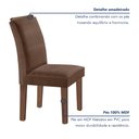 Ver imagem 5 de Conjunto Sala de Jantar Mesa Laura Tampo Dakota Plus Vidro 120x80cm com 4 Cadeiras Laura Yescasa 