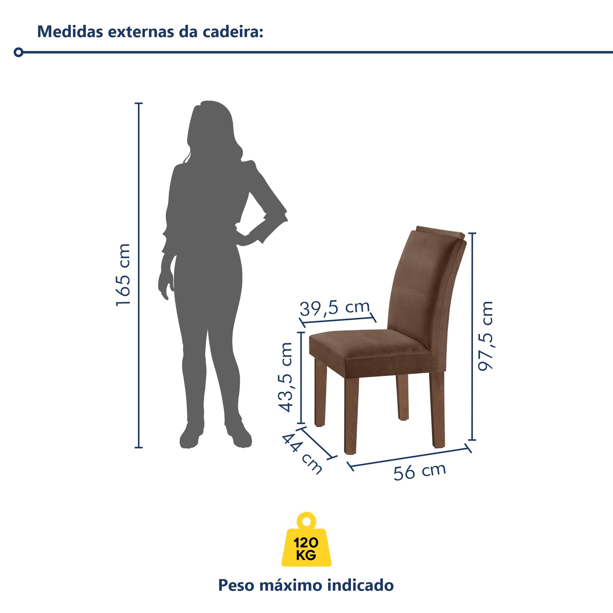 Conjunto Sala de Jantar Mesa Laura Tampo Dakota Plus Vidro 120x80cm com 4 Cadeiras Laura Yescasa  - 10