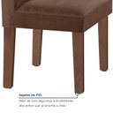 Ver imagem 7 de Conjunto Sala de Jantar Mesa Laura Tampo Dakota Plus Vidro 120x80cm com 4 Cadeiras Laura Yescasa 