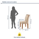 Ver imagem 4 de Conjunto Sala de Jantar Mesa Dakota Plus 120x80cm Tampo Vidro com 4 Cadeiras Laura Yescasa