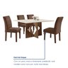 Conjunto Sala de Jantar Mesa Laura Tampo Dakota Plus 120x80cm com 4 Cadeiras Laura Yescasa  - 8