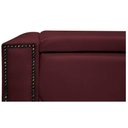 Ver imagem 3 de Calçadeira Baú Solteiro 90 Cm Para Cama Box Suede Bordô