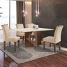 Conjunto Sala de Jantar Mesa Laura Tampo Dakota Plus 120x80cm com 4 Cadeiras Laura Yescasa  - 1