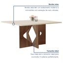 Ver imagem 4 de Conjunto Sala de Jantar Mesa Laura Tampo Dakota Plus 120x80cm com 4 Cadeiras Laura Yescasa 