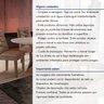 Conjunto Sala de Jantar Mesa Tampo Redondo Plus Vidro 100cm com 4 Cadeiras Barcelona Yescasa  - 14