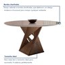 Conjunto Sala de Jantar Mesa Tampo Redondo Plus Vidro 100cm com 4 Cadeiras Barcelona Yescasa  - 5