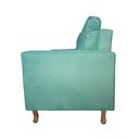 Ver imagem 2 de Sofá Davi 2 Lugares Suede Azul Turquesa - Dominic Decor