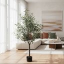 Ver imagem 1 de Oliveira Artificial Árvore Decoração Planta com 1.50cm, Planta para Decoração de Casa.