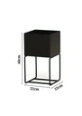 Ver imagem 2 de Cachepot para Plantas - 22x22x40 - Cinza