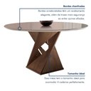 Ver mais imagens de Conjunto Mesa Redonda com Vidro e 4 Cadeiras Tampo Barcelona Yescasa