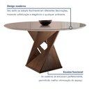 Ver imagem 4 de Conjunto Mesa Redonda com Vidro e 4 Cadeiras Tampo Barcelona Yescasa