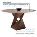 Ver imagem 7 de Conjunto Mesa Redonda com Vidro e 4 Cadeiras Tampo Barcelona Yescasa