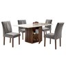 Conjunto Sala de Jantar Mesa Tampo Slim Plus Vidro 120x90cm com 4 Cadeiras Elis  - 10