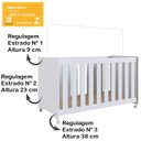 Ver imagem 7 de Berço Infantil com Rodizios La002 Branco Comm